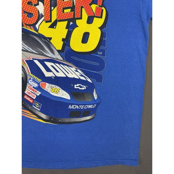 Vintage Y2K Nascar Jimmie Johnson Hendrick Nextel Car Racing Chevy XL Tee Rare - Picture 8 of 14